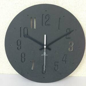 1000円スタート◇yamato japan/ヤマトジャパン MAT CLOCK マットクロック 壁掛け時計 ブラック 菊れRH