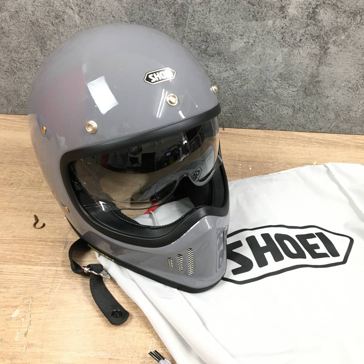 SHOEI】 exzero L（59cm）バイザー付き おしゃれ 49.0%割引