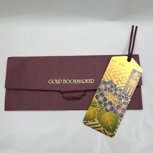 K24 純金しおり 三菱マテリアル 栞 ゴールド ブックマーカー 0.32g FINE GOLD 9999 金 GOLD BOOKMARKER
