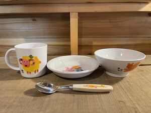  Showa Retro retro посуда комплект детский 