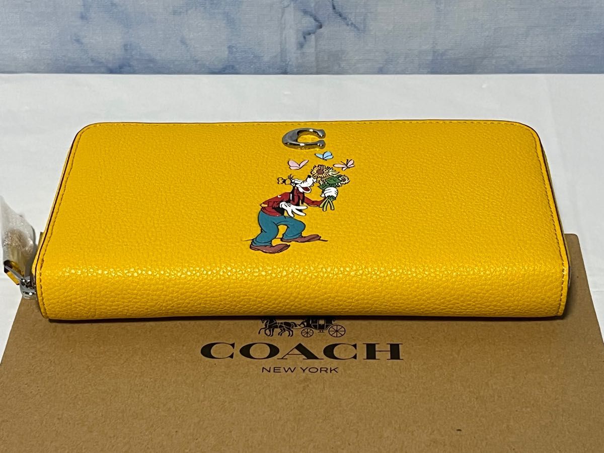 値引 【DISNEY ジップ X X COACH】アコーディオン 【DISNEY ジップ