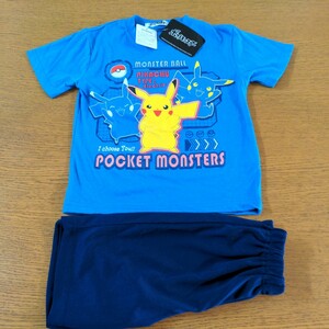 * новый товар * Pocket Monster * короткий рукав * половина брюки * пижама *110cm* синий цвет * темно-синий цвет * для мальчика *No.496
