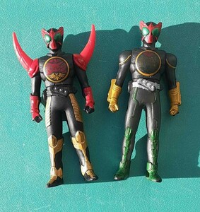 仮面ライダー オーズ タマシーコンボ/タトバコンボ ソフビ人形 2体 セット まとめて フィギュア おもちゃ 雑貨 コレクション