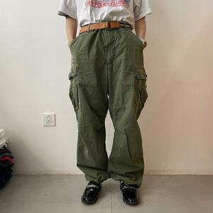 [214] genuine article real goods America army US ARMY Jean grufa tea g pants M size Baker pants lip Stop po pudding 