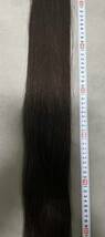髪束 日本人 20代後半の女性 髪束 117cm 重さ172gエクステ ウィッグ_画像7