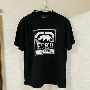 ECKO UNLTD. (エコーアンリミテッド) - 半袖ドライTシャツ 吸水速乾 メッシュ スポーツ 夏物 Mサイズ 黒 (新品タグ付き未使用品)