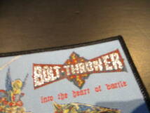 BOLT THROWER 刺繍パッチ ワッペン into the heart of battle 黒枠 / slayer bathory celtic frost prophecy of doom deviated instinct_画像2