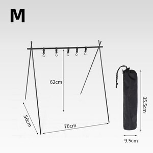 軽量 屋外 折りたたみ式 キャンプ 棚 アルミ合金 衣類収納 ハンガー 調理器具 機器 ハンガーラックトライアングルラック