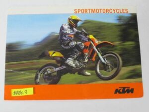 KTM ケーティーエム SPORTMOTOCYCLES スペイン語 カタログ パンフレット チラシ 送料無料