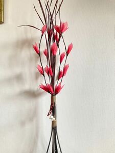 Art hand Auction Indonesia◆Purchased on BALI Island◆Overseas handmade◆Interior◆Lighting◆Flower light◆Ornament◆Bamboo base◆Object◆Asian goods◆Good atmosphere◆Damaged, Handmade items, interior, miscellaneous goods, ornament, object