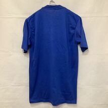 233.デッドストックビンテージ80年代無地Tシャツ古着アメカジUSA製アメリカ製サイズM希少ブルー_画像2