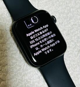 【美品 送料無料】Apple Watch Series 6 GPS44mm M00H3J/A ブラックスポーツバンド スペースグレイアルミニウムケース アップルウォッチ6