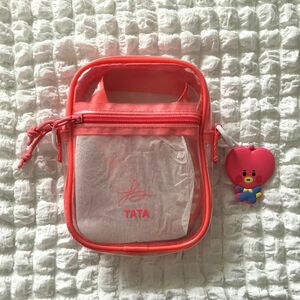 bts bt21 tata テテ テヒョン バッグ ショルダーバッグ クリア 透明 pvcバッグ