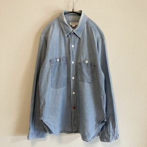 エンジニアードガーメンツ Engineered Garments /ワークシャツ /長袖 /シャンブレー /デニム /ブルー /米国製 /サイズS