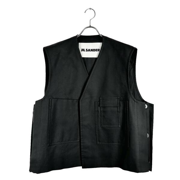 JIL SANDER(ジルサンダー) design pocket vest (black)
