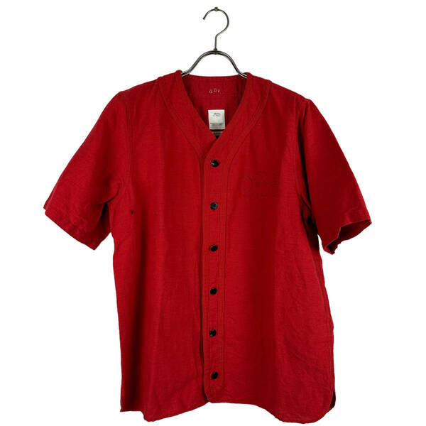 VISVIM (ビスビム) DUGOUT SHIRT S/S FLANNEL 18SS (red)
