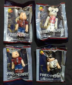 3種4個セット/未開封/FRED PERRY/フレッドペリー リプトンコラボ フィギュアストラップ