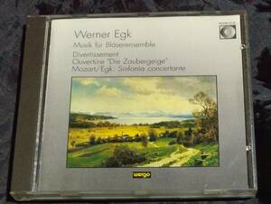 CD/ヴェルナー・エック/Werner Egk/sinfonia　Concertante K.297b/Blaser Ens.mainz/ 　mozart/egk/Divertimento/モーツァルト