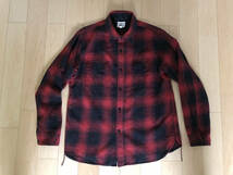 Pherrow's フェローズ ネルシャツ チェック 42 XL 赤黒_画像1