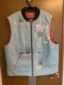 Supreme - Nate Lowman Work Vest デニムXL シュプリーム - ネイト ローマン ワーク ベスト 2022SS