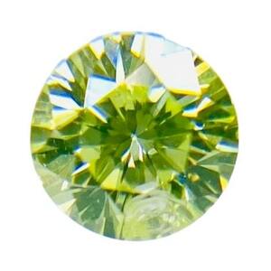 FANCY YELLOW GREEN 0.122ct RD/RT1957/CGL