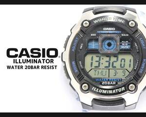 【稼働品】 CASIO ILLUMINATOR AE-2000W カシオ イルミネーター メンズ 腕時計 クォーツ デジアナ アナデジ 