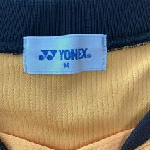 YONEX ヨネックス メンズ 長袖 クルーネックセーター トップス Vネック 通気性 イエロー スポーツウェア 運動着 バドミントン ゴルフ_画像4