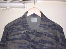 90s USA製 CAMO distributors タイガーストライプ BDU ジャケット M/R vintage old ミリタリー ファティーグ ベトナム タイガー_画像2