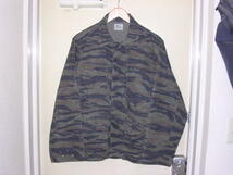 90s USA製 CAMO distributors タイガーストライプ BDU ジャケット M/R vintage old ミリタリー ファティーグ ベトナム タイガー_画像3