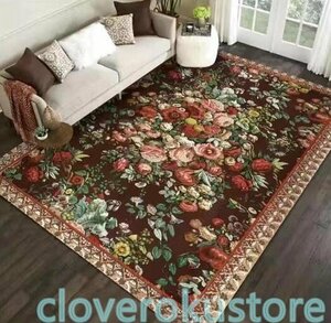 高品質◆実用品★豪華 玄関マット段 通家庭用カーペット160cm*230cm花柄 絨毯