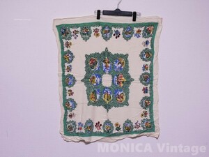 ML083* remake also * Vintage kitchen Cross dish Cross tapestry fabric retro miscellaneous goods interior 