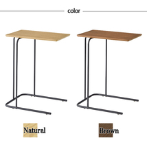 サイドテーブル おしゃれ ソファー 北欧 木製 シンプル 木製 机 パソコンデスク マルチテーブル ナチュラル MAZUK-0058NA_画像6
