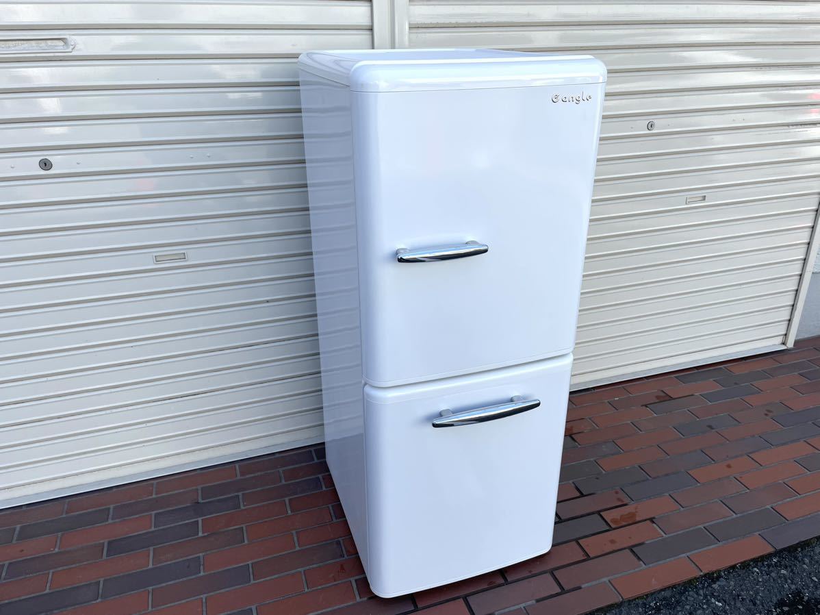 ☆美品☆DAEWOO 2ドア冷蔵庫 昭和レトロデザイン DR-C158 19年製-