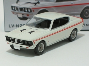 三菱 コルト ギャランGTO MR 71年式（白）LV-N204c【トミーテック社1/64ミニカー】