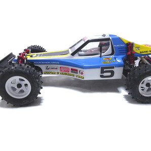 組立済 保管品▼ 京商 1/10スケール 電動RC 4WD オフロードレーサー オプティマ OPTIMA バッテリー プロポ 一式セット KYOSHO ラジコンの画像3