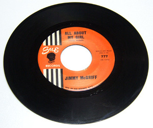 45rpm/ All About My Girl - Jimmy McGriff - M.G. Blues / 60's,Jazz,Soul,Groove,Shuffle,Organ,Mods,Sue Records - 777, Original,1962