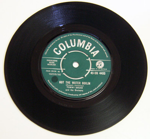 45rpm/ GOT THE WATER BOILIN - TOMMY BRUCE - AIN'T MISBEHAVIN'/ 50's,ロカビリー,60's,UK,イギリス盤,COLUMBIA,