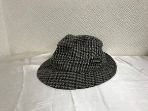  genuine article goto man Gottmann wool hat hat men's lady's travel travel American Casual military business suit blue blue check pattern Germany made 