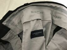 本物バーバリーゴルフBURBERRY GOLFデカビッグスラックスワイドパンツワークサーフミリタリービジネススーツメンズ黒ブラック日本製88_画像5