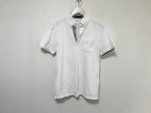本物フレッドペリーFREDPERRYコットン半袖ポロシャツメンズサーフアメカジビジネススーツミリタリー白ホワイトS日本製