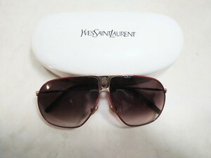 【Tom Ford着用モデル！】Yves Saint Laurent　ティアドロップサングラス　リヴ・ゴーシュコレクション別色　赤茶　夏に向けてどうですか！