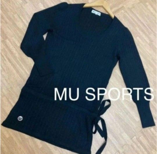 【美品】MU SPORTS　ニット　チュニック　ゴルフウェア