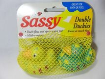 新品　Sassy Double Duckies アヒル　ソフビ　サッシー　ダブルダッキーズ　お風呂玩具　おふろ_画像1