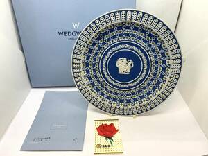 超希少★限定30枚★WEDGWOOD ウエッジウッド ジャスパー ダイスド 限定プレート スタンド付属