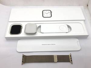  the first period . ending *Apple Watch Series7 Starright Aluminum Case A2474 45mm Apple watch GPS model band attaching charger the first period . ending present condition goods 