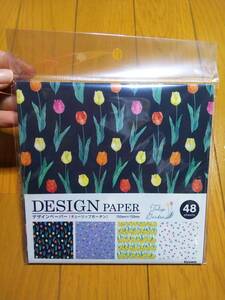 チューリップガーデン チューリップ 花 フラワー おりがみ 折り紙 ちよがみ 千代紙 デザインペーパー