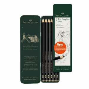 FABER-CASTELL Faber-Castell PGM set pito graphite mat pencil (6 hardness set )