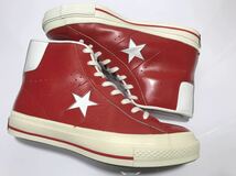 レア!! 希少!! 90S コンバース 日本製 ONE STAR HI RED ワンスター 赤 x 白 24cm US 5.5 ジャパン メイド MADE IN JAPAN_画像4