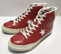 レア!! 希少!! 90S コンバース 日本製 ONE STAR HI RED ワンスター 赤 x 白 24cm US 5.5 ジャパン メイド MADE IN JAPAN_画像2