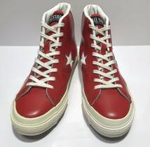 レア!! 希少!! 90S コンバース 日本製 ONE STAR HI RED ワンスター 赤 x 白 24cm US 5.5 ジャパン メイド MADE IN JAPAN_画像3